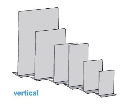 modelos verticales de portamenu acrilico tipo T foto 5