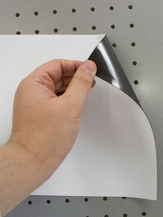Rollo magnético de pvc blanco 2019