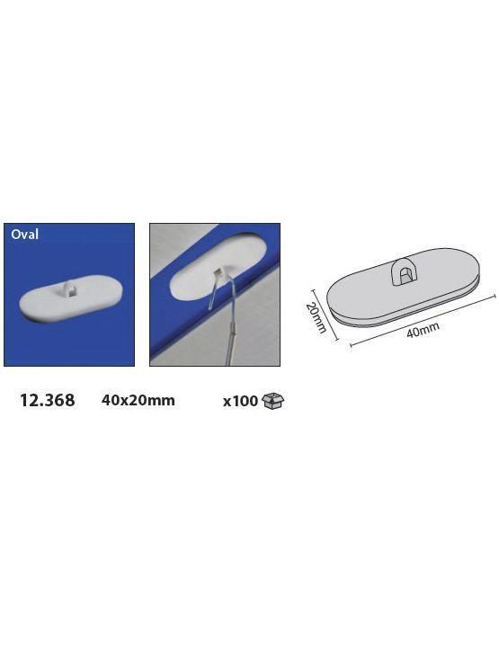 Botón adhesivo con gancho modelo 12.368