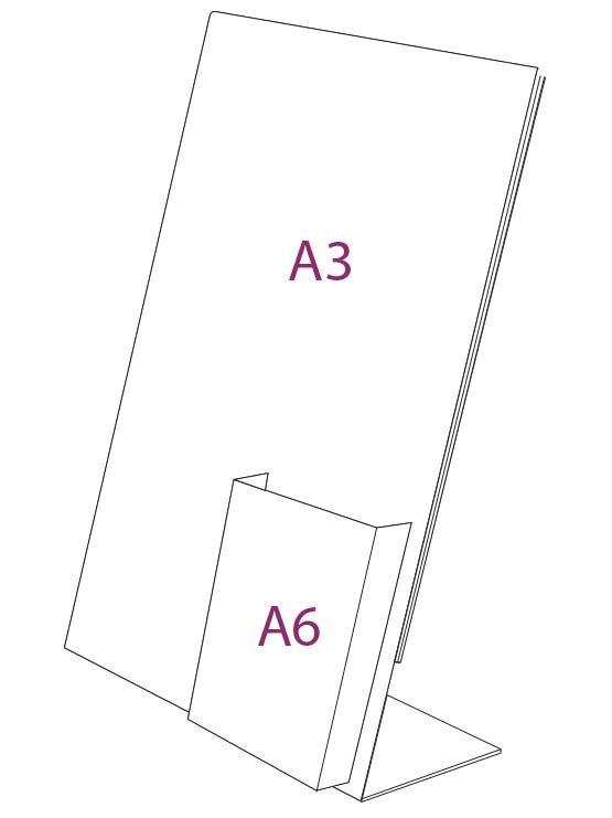 Display A3 con dispensador medidas