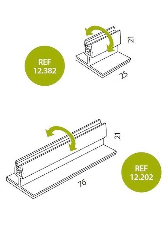 Gripper Basculante Adhesivo (100 unidades) - Imagen 2