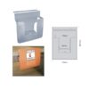 Porta Folletos PVC con Adhesivo y Agujeros