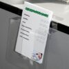 Porta Folletos PVC con Adhesivo y Agujeros 2018