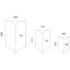 Porta Gráfica Triangular en PVC (10 unidades) - Imagen 3