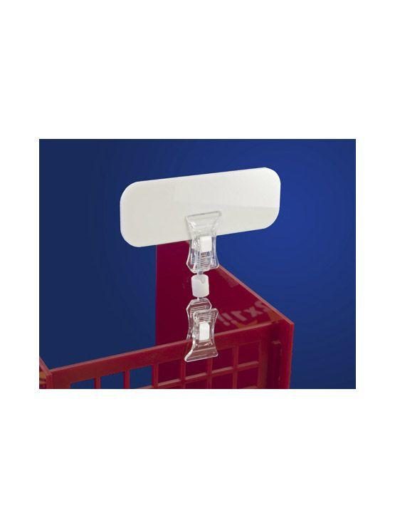 Ejemplo real del Porta precio pinza 20mm c1