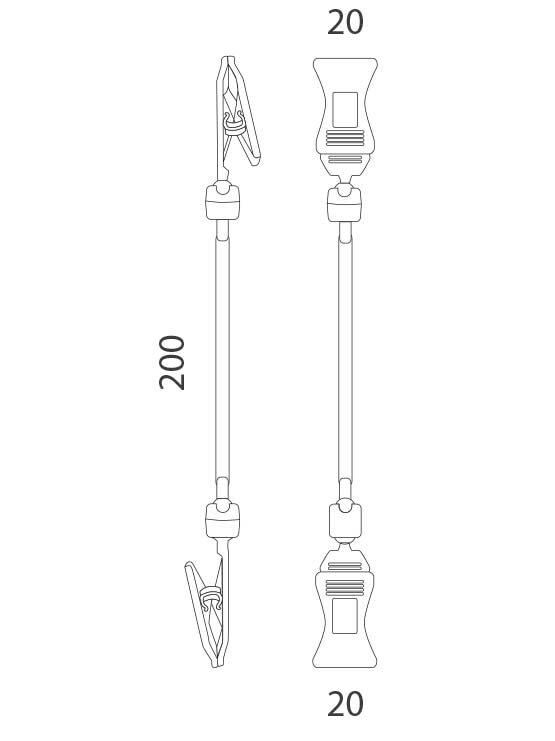 Porta precio pinza 20mm c1 medidas 12017