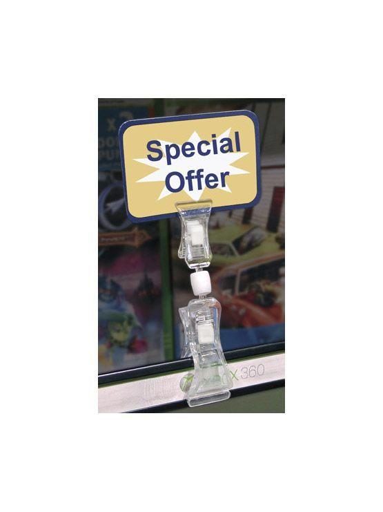 Porta precio pinza 25mm b3 para ofertas