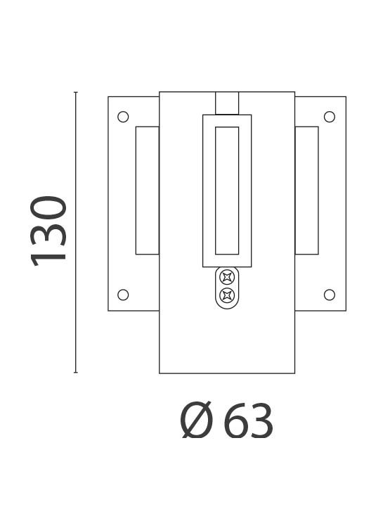 Soporte de pared con cinta medidas