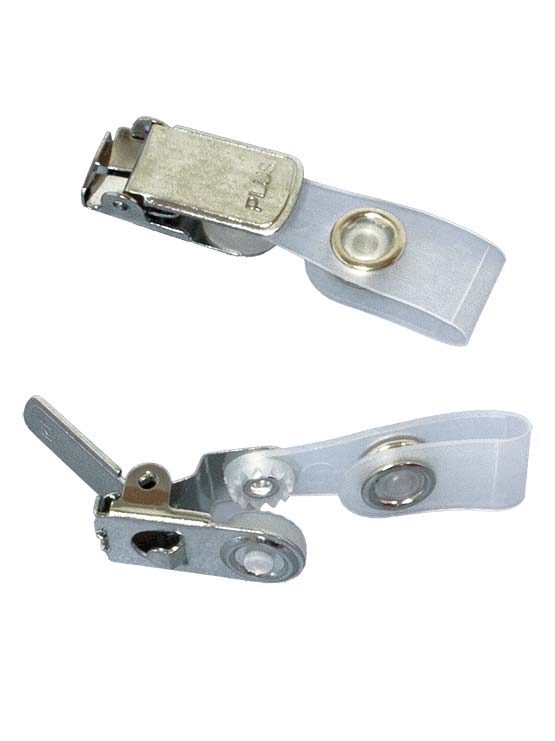 Abrazadera con clip metálico