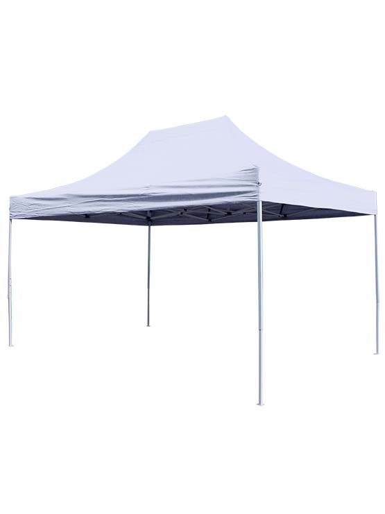 Carpa plegable acero blanco