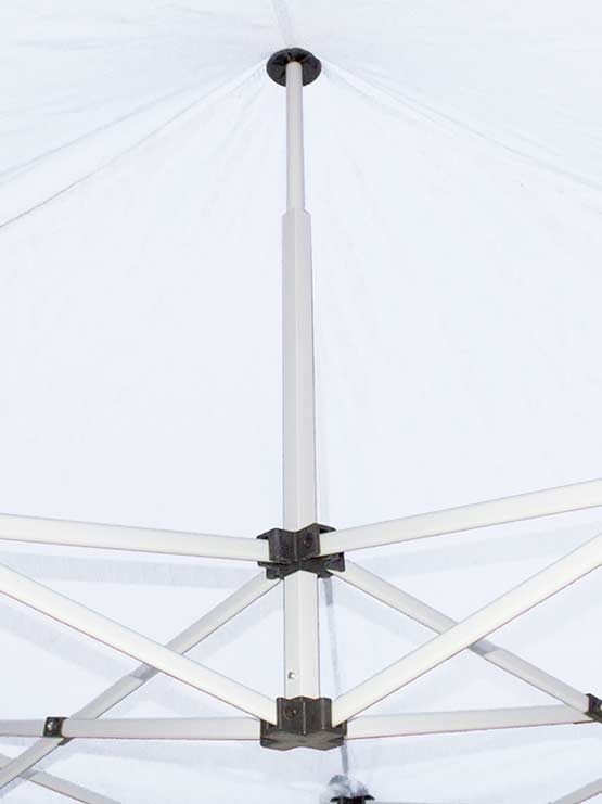 Carpa plegable de Acero 2x2 m detalle pliegue