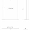 Columna gráfica luminosa curva medidas