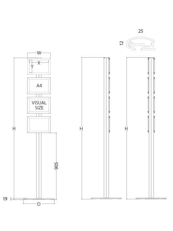 Columna Gráfica medidas