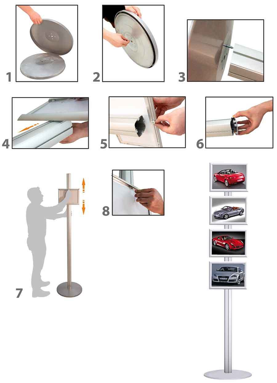 Columna Gráfica modelo Guadalupe