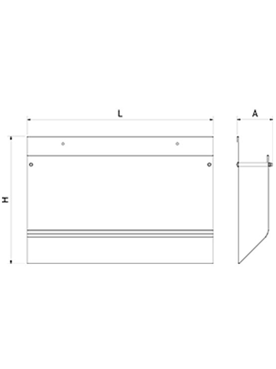 Dispensador Papel Alimentario medidas