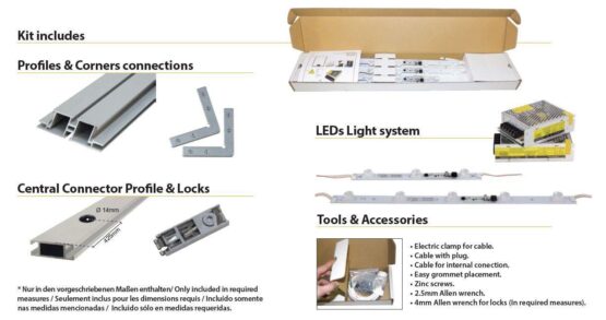 Marco TexFix 100x20 Doble Cara con Luz imagen 3