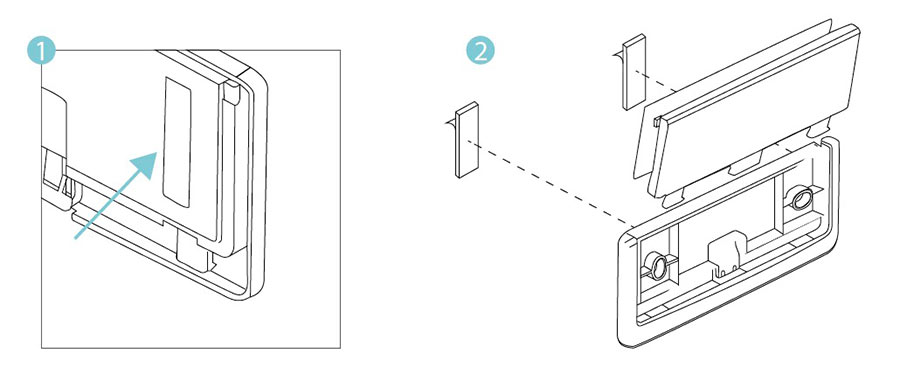 Porta letreros para pared medidas 1