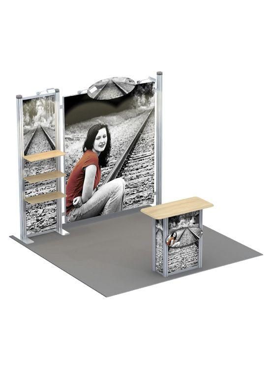 stand con mostrador para ferias modelo Kassel