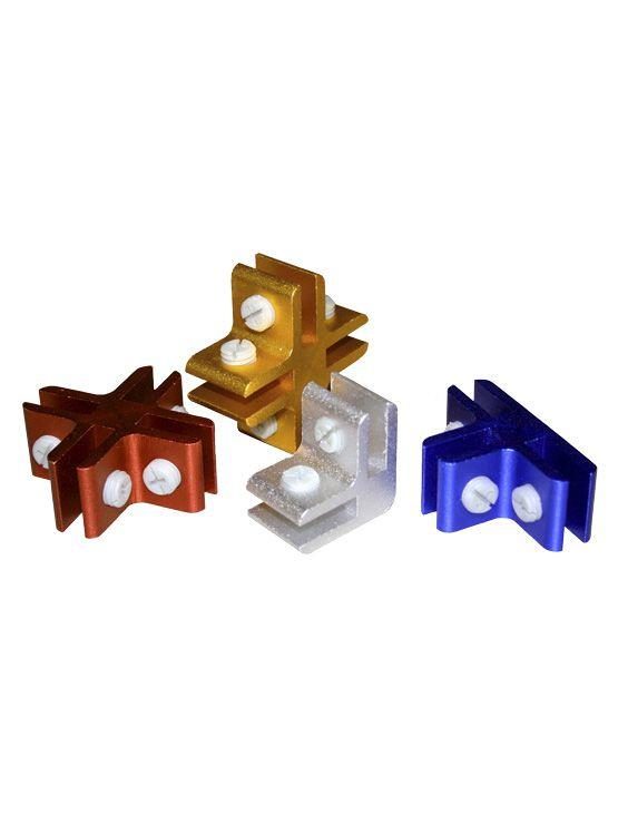 Sistema de sujeción CUBE para cristal