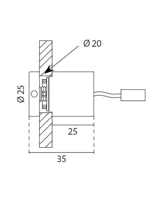 Soportes iluminados para cristal medidas