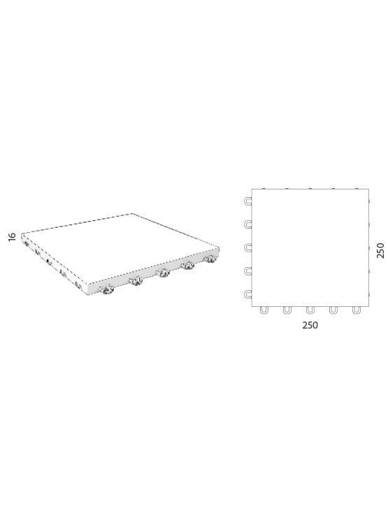 Suelo modular medidas