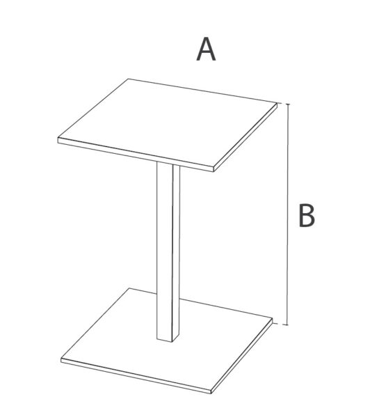 Expositor metacrilato pedestal medidas