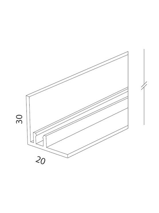 Carril Divisor con Frontal medidas