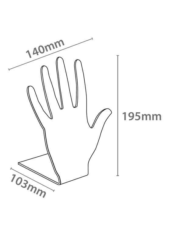 Expositor de metacrilato para Anillos