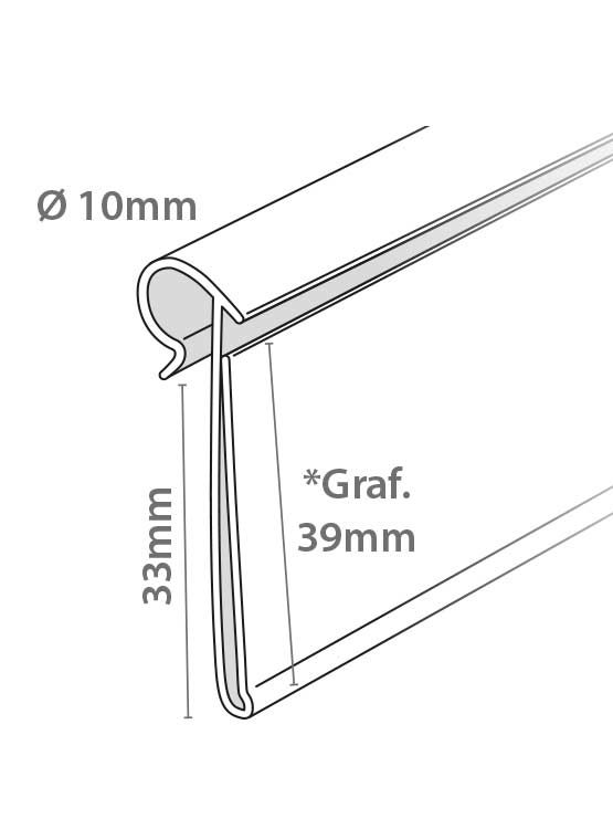 Perfil Etiquetero Porta Precio Wire medidas 2018