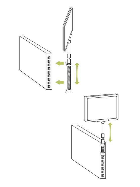 Soporte con Muelle para Marco detalle