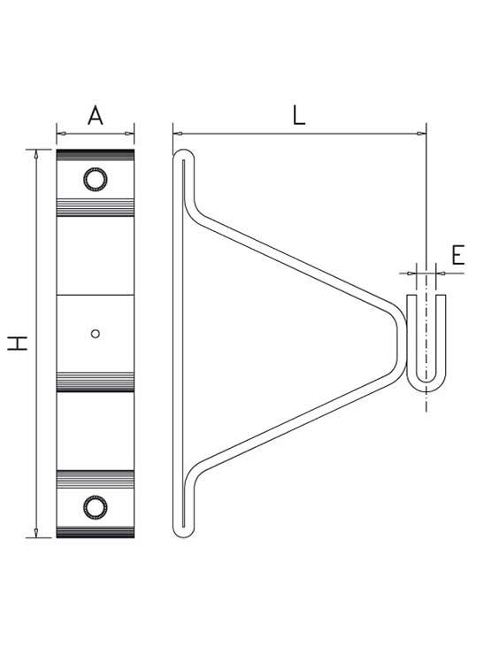 Soporte Puente para Pletina con Trasera