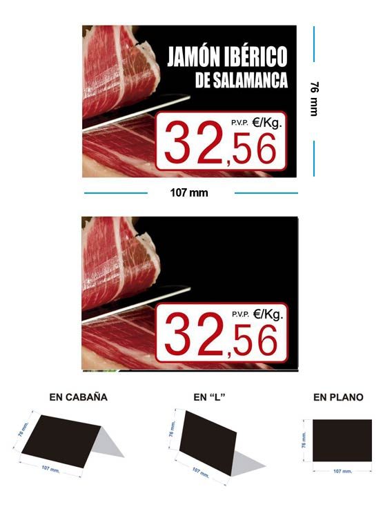 PortaPrecios Jamón ibérico