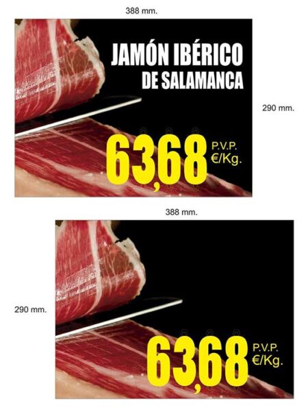 Cartel Jamón Grande 2018