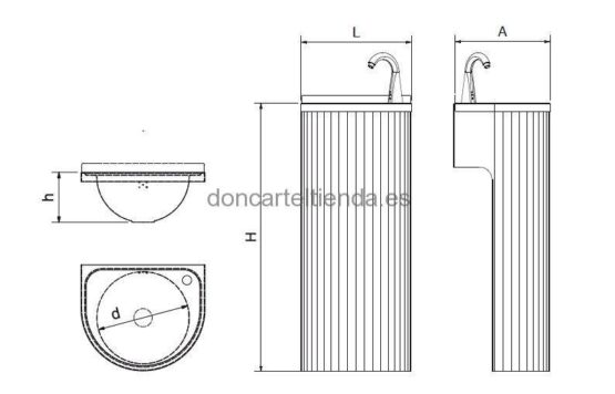 Lavamanos de Columna Electrónico imagen 2