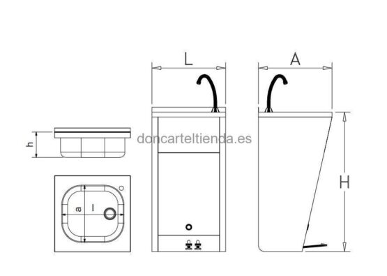 Lavamanos Registrable con Doble Pedal imagen 2