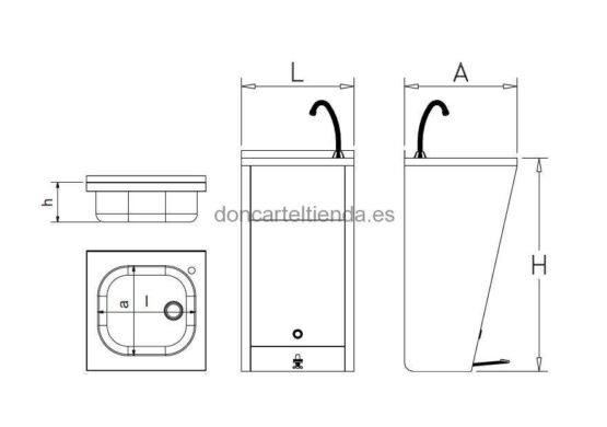 Lavamanos Registrable con Pedal imagen 2