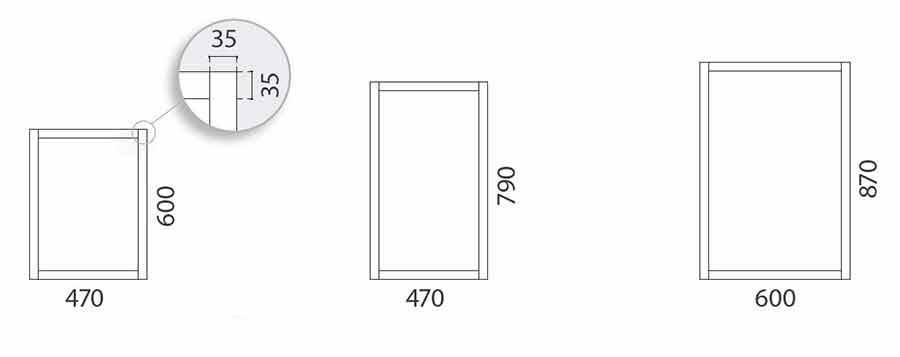 Medidas pizarra de tiza para pared