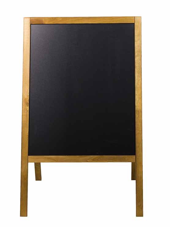 Pizarra Negra Doble de Caballete 666 x 530 mm frontal