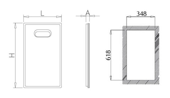 Puerta Inox 485602-2