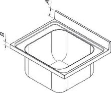 FREGADERO 1200X500 2 CUBETAS Y 1 ESCURRIDOR DCHA.