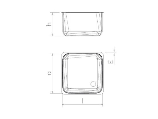 Fregadero Inox Rectangular para Soldar imagen 2