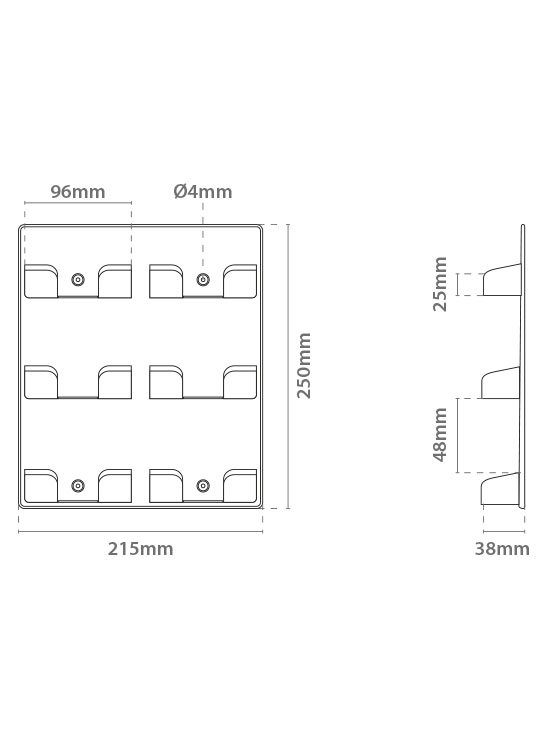 Expositor Tarjetas de Visita para Pared imagen 2