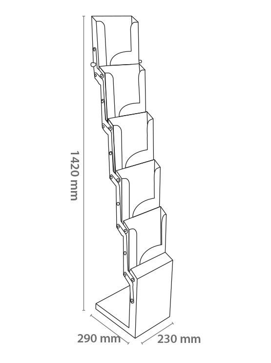 Porta Folletos Portátil plegable imagen 2