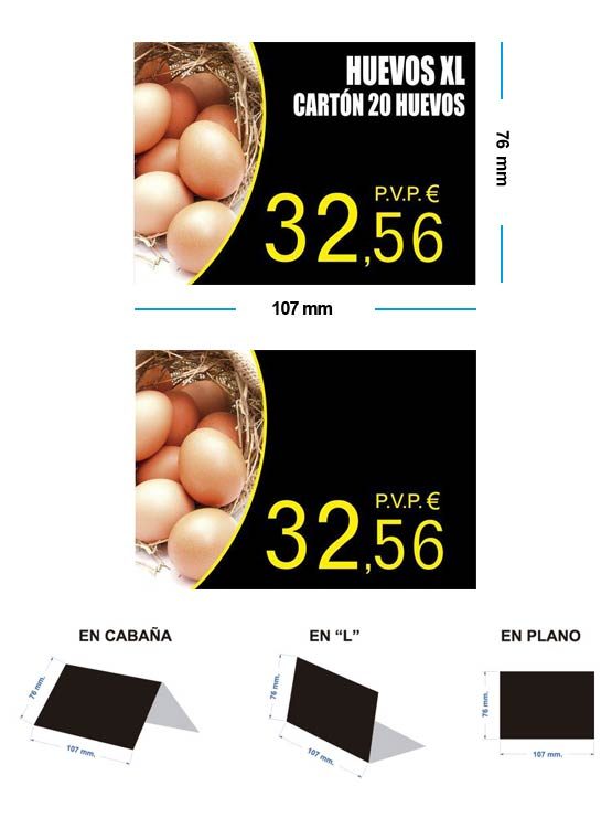 portaprecios huevos 2018