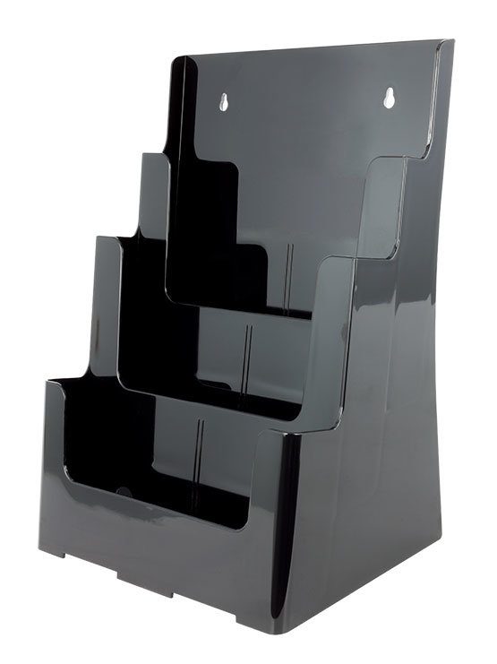 Dispensador de Folletos Negro para Colgar A4