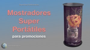 Mostradores super portátiles para promociones publicitarias