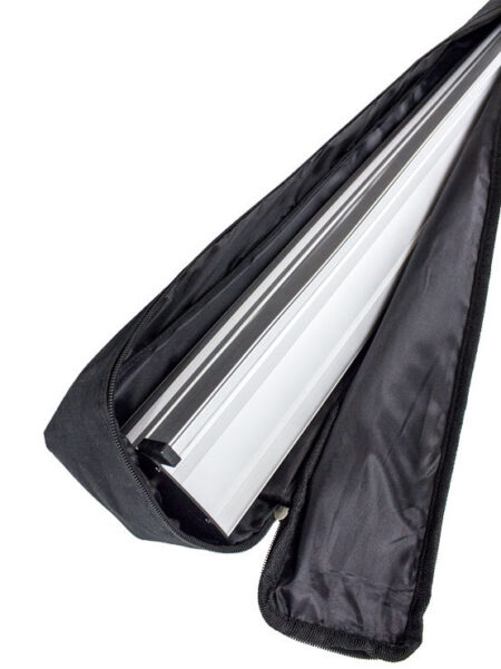 bolsa acolchada con doble cremallera