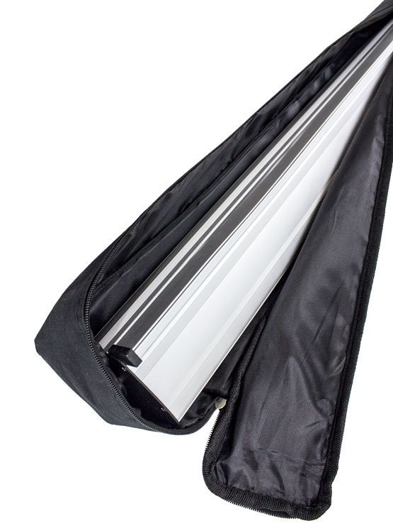 bolsa acolchada con doble cremallera