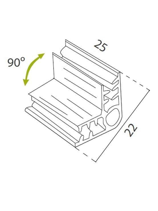 Gripper en L 90 medidas