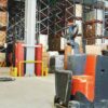 Arcos de protección detalle colocación en nave industrial